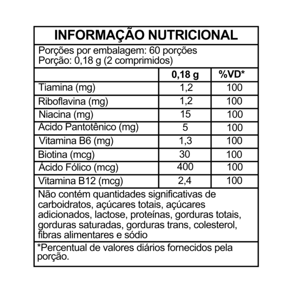 Subvita Complexo B - 120 mini comprimidos - Image 3